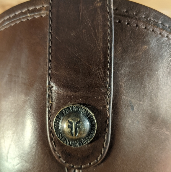 Size 9 Frye 77167 Melissa Button Tall Cognac Leather Women Riding BOOTS GUC - Picture 8 of 9